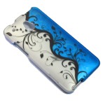 Case Protector HTC One Mini M4 Gray w/n Blue Flowers (28004301) by www.tiendakimerex.com